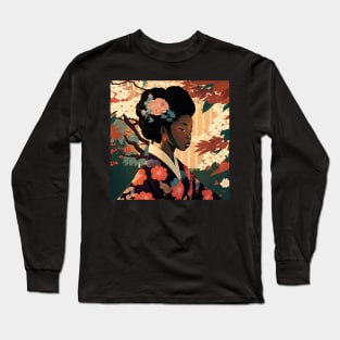 Black girl in Japan Long Sleeve T-Shirt